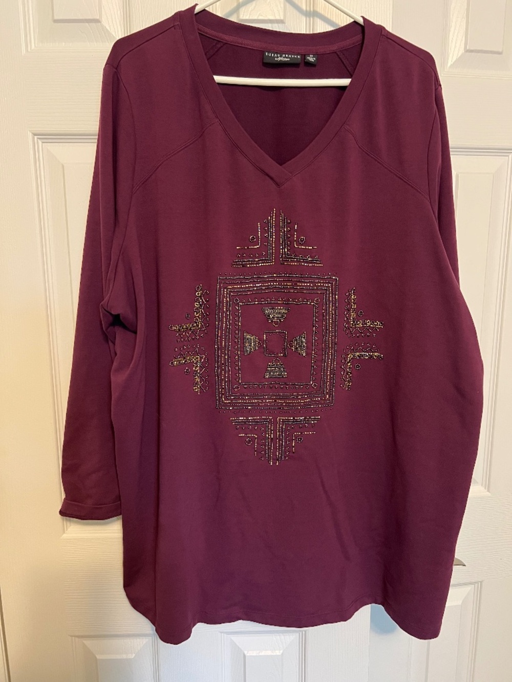 Susan Graver Beaded Tunic 3X